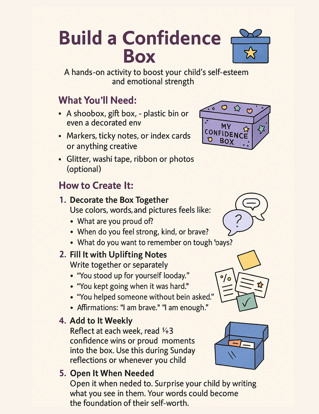 The Confidence Box: A Simple Activity That’s Changing the Way Kids See Themselves