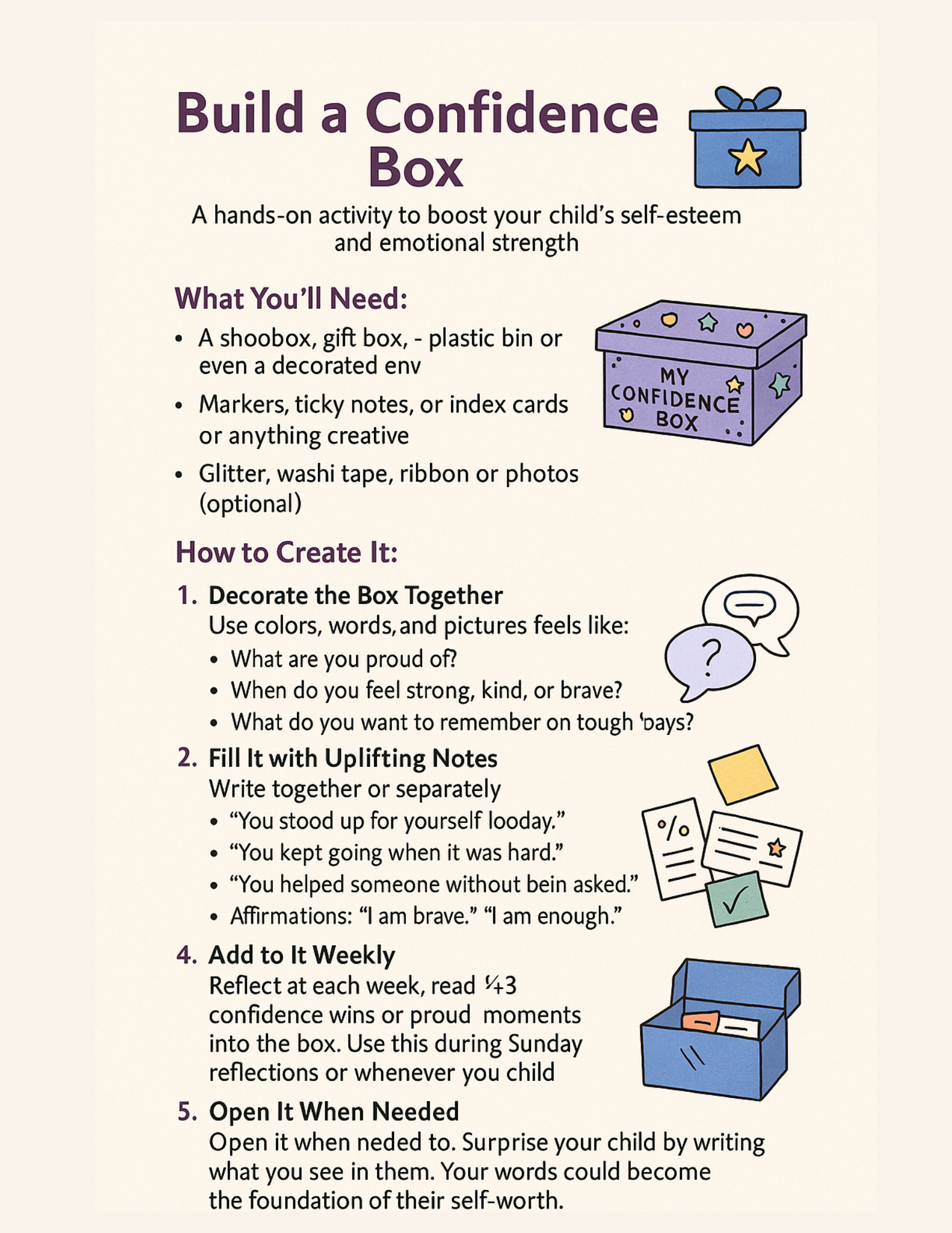 The Confidence Box: A Simple Activity That’s Changing the Way Kids See Themselves